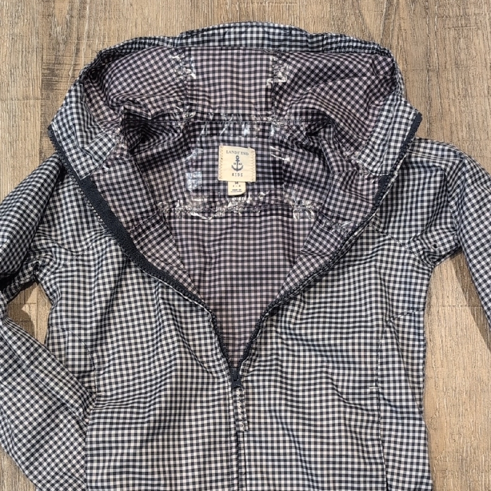 Lands' End Kids PACKABLE Checkered Jacket